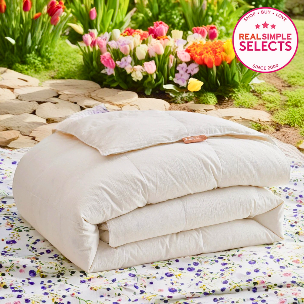 European Linen Goose Down Filled Comforter